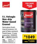 Plascon 5L Velvaglo Non Drip Water Based Enamel (538432)