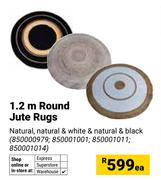 1.2m Round Jute Rugs (850000979,850001001,850001011,850001014)-Each