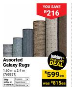 Assorted Galaxy Rugs 1.60m x 2.4m (765361)-Each