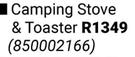Outback Camping Stove & Toaster (850002166)
