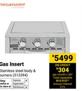 Megamaster Gas Insert (513394)