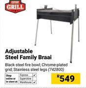 Expert Grill Adjustable Steel Family Braai 742800