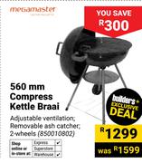 Megamaster 560mm Compress Kettle Braai 850010802