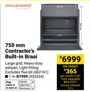 Megamaster 750mm Contractor's Built-In Braai 462161