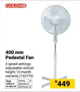 Goldair 400mm Pedestal Fan 132770