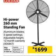 Goldair Hi-Power 260mm Standing Fan 426847