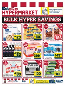 Pick n Pay Hypermarket : Bulk Hyper Savings (16 March - 06 April 2026)