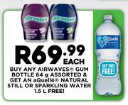 Airwaves Gum Bottle Assorted-64g Each