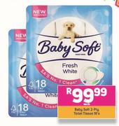 Baby Sofy 2 Ply Toilet Tissue-18's Each
