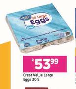 Great Value Large Eggs-30's