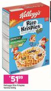 Kelloggs Rice Krispies Vanilla-600g Each