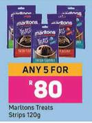 Meritons Treats Strips-For Any 5 x 120g