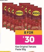 Koo Original Tomato Paste-For 8 x 50g