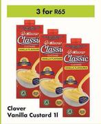 Clover Vanilla Custard-For 3 x 1Ltr