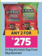 Ol Roy All Adult Dog Food Assorted-For Any 2 x 8kg