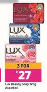 Lux Beauty Soap Assoretd-For 3 x 175g
