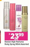 Revlon High Perfume Body Spray Assorted-90ml Each 