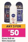 Nivea Roll On Assorted-For Any 3 x 50ml