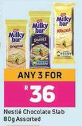 Nestle Chocolate Slab Assorted-For Any 3 x 80g