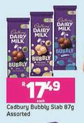 Cadbury Bubbly Slab Assorted-87g Each