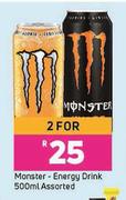 1Monster Energy Drink Assorted-For 2 x 500ml