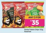 1Simba Potato Chips Assorted-For Any 3 x 132g