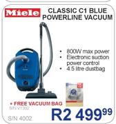 Miele Classic C1 Blue Powerline Cacuum S/N4002 + Vacuum Bag S/NV1392