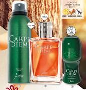Carpe Diem Deodorant Spray 225ml , Cologne 100ml & Anti Perspirant Roll On Deodorant 50ml-For All 3 