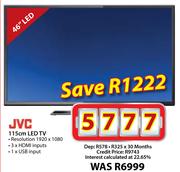 JVC 46" 115cm LED TV