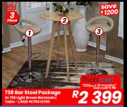 738 3-Piece Bar Stool Package