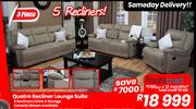 Quarto 3 Piece Recliner Lounge Suite