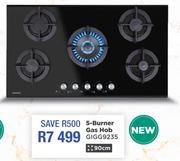 Grundig 90cm 5-Burner Gas Hob GIGG9235