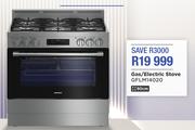 Grundig 90cm Gas/Electric Stove GFLM14020