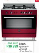 La-Germania 5-Burner Gas Stove RUS95C81DVI