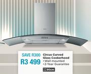 Elica 90cm Circus Curved Glass Cookerhood