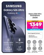 Samsung Galaxy S26 Ultra Smartphone 256GB-On Red Core 6GB