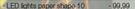 Battery-Operated Christmas LED Lights Paper Shape 10