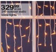 240 Outdoor Static Icicle Lights-Per Pack