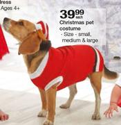 Christmas Pet Small, Medium & Large Costume-Each