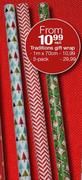 Traditions Gift Wrap 1m x70Cm-Each