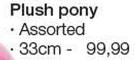 Plush Pony Assorted 33Cm-Each