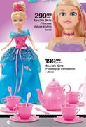 Sparkle Girlz Prinsespop Met Teestel 26cm-Per Stel