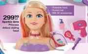 Sparkle Girlz Princess Deluxe Styling Head-Each