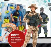 World Peace Army, Firefighter & Sport Adventure Figurines-Each