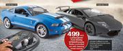 Lamborghini/ Ford Shelby GT500/ Porsche Radio-Controlled Car With Steering Wheel Remote-Each