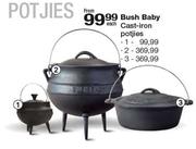 Bush Baby Cast-Iron Potjies-Each