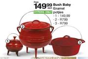 Bush Baby Enamel Potjies-Each