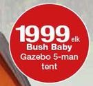 Bush Baby Gazebo 5-Man Tent-elk