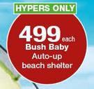 Bush Baby Auto-Up Beach Shelter-Each