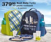 Bush Baby Funky Picnic Rucksack 4 Person-Each